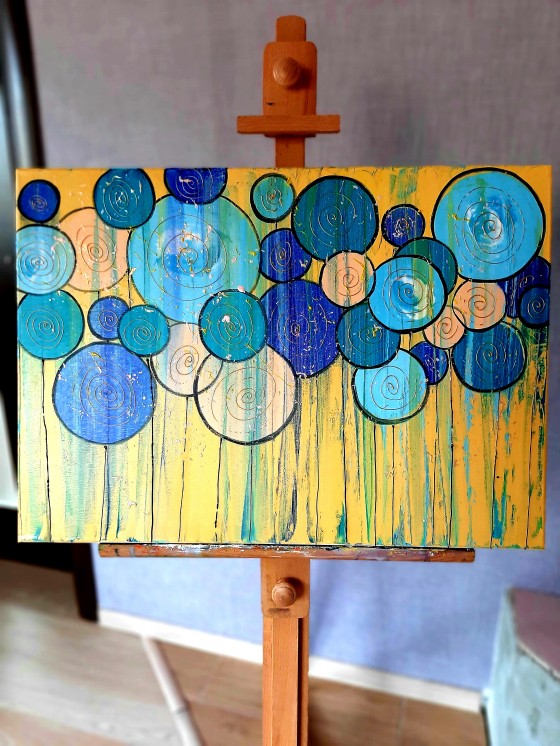 Картина маслом Детство