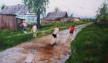 Картина маслом Весенние иразливы