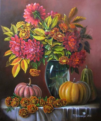 Картина маслом Осенний букет