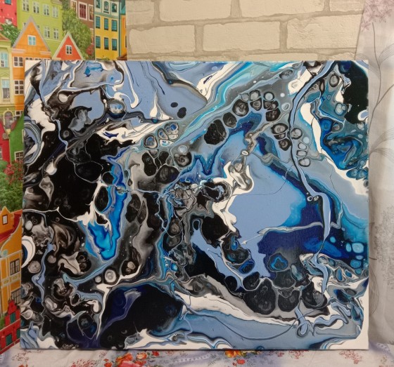 Картина акрилом Бушующий океан