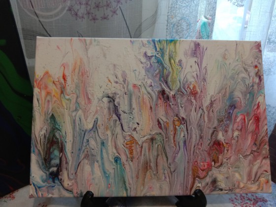 Картина акрилом Цветочное поле