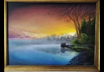 Картина маслом Зарождение дня