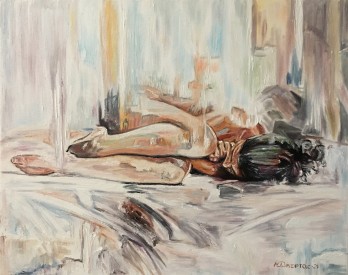 Картина маслом Женский озноб