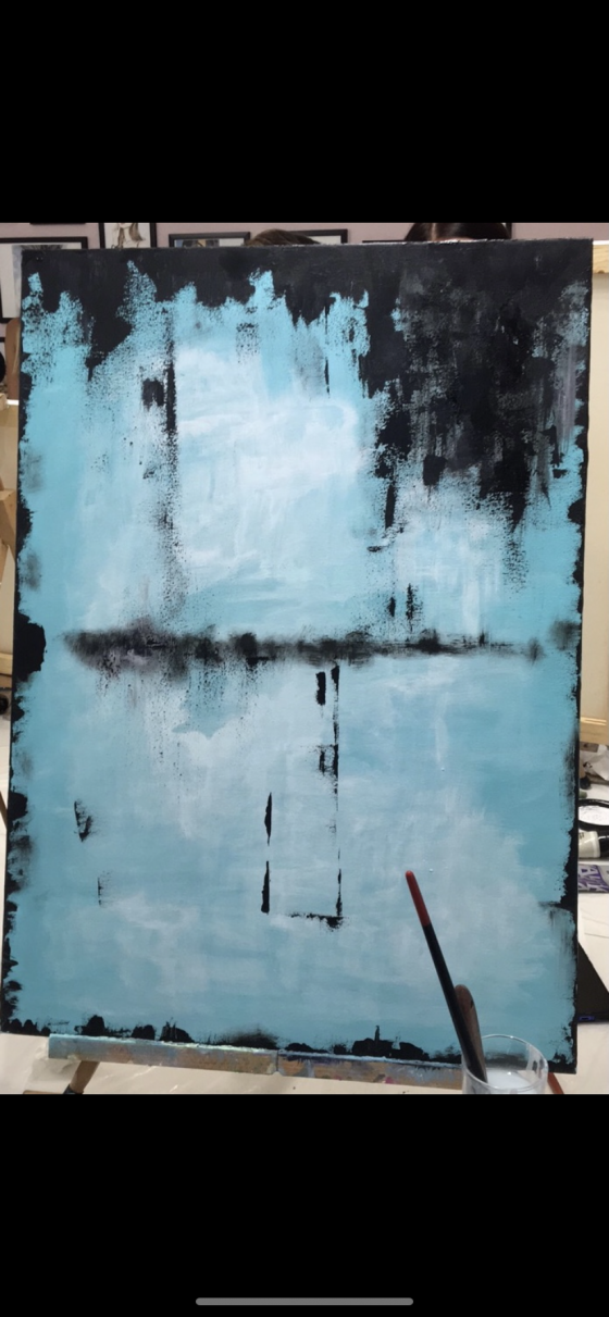 Картина акрилом Небо