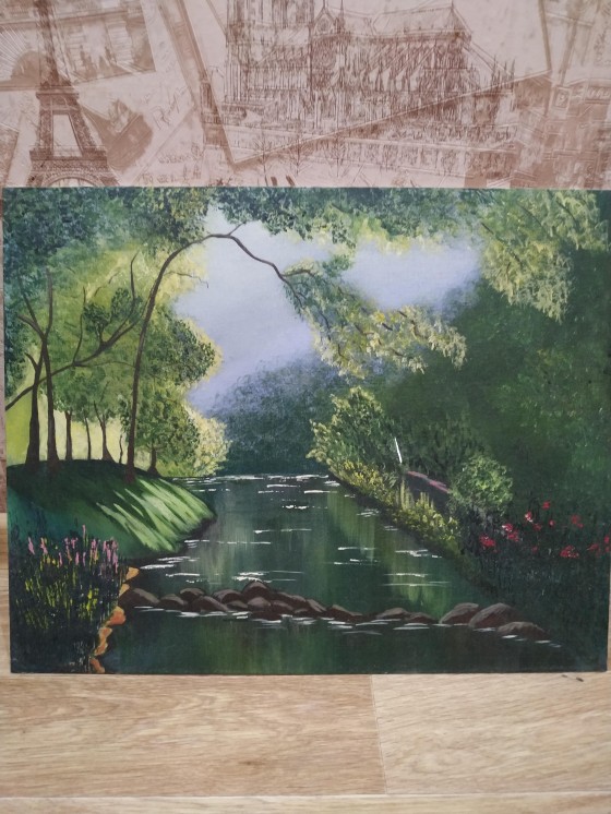 Картина акрилом Весна