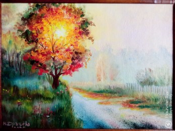 Картина маслом Рассвет