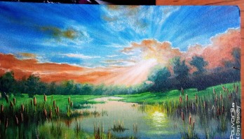 Картина маслом Воспоминания о лете