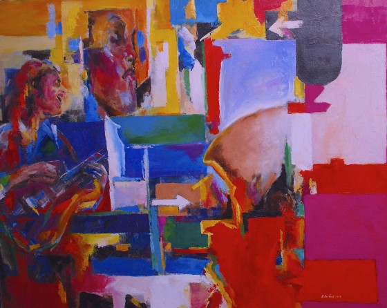 Картина маслом Ритм энд блюз.Rithm & blues.