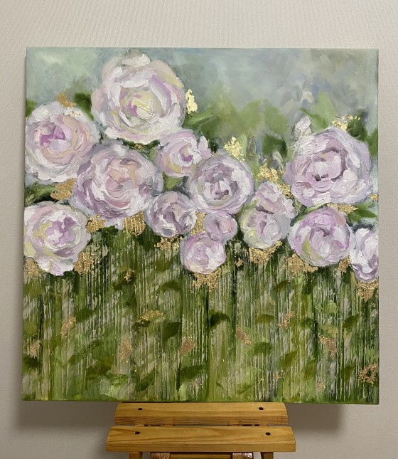 Картина маслом Весенние цветы