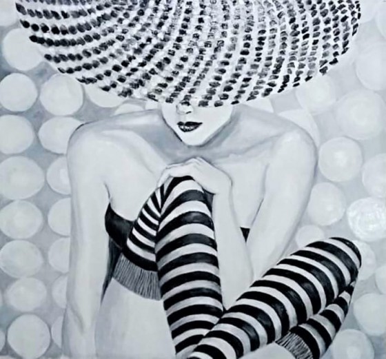 Картина маслом Все дело в шляпе