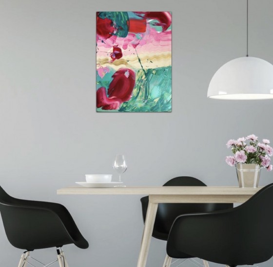 Картина акрилом Strange Flamingo