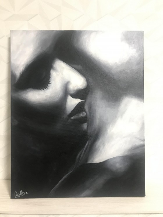 Картина маслом Её поцелуй