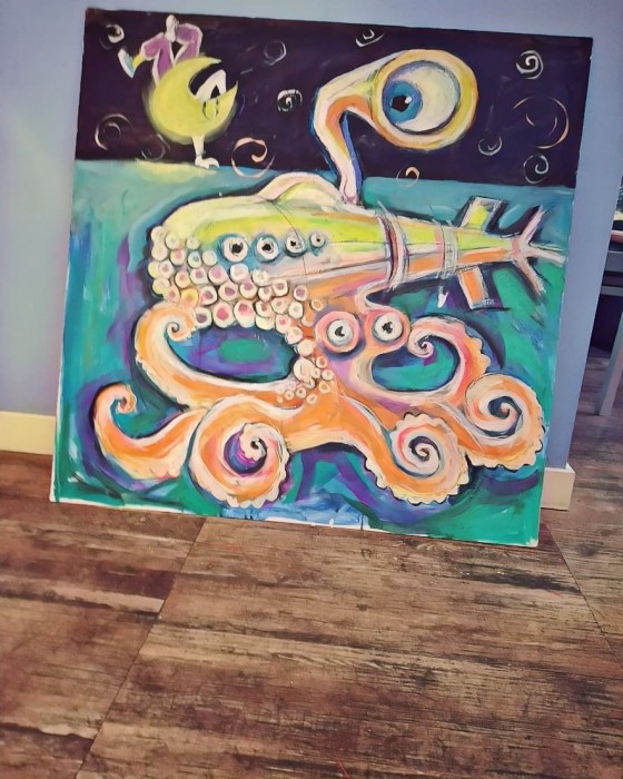 Картина акрилом Океан 