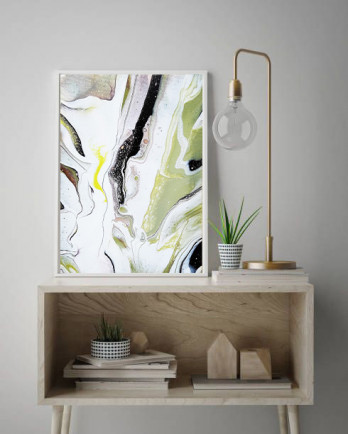 Картина акрилом Картина в технике Fluid Art, абстракция, 30 х 40 см.