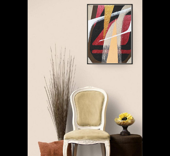 Картина акрилом Картина, абстракция. Геометрия. 30 х 40 см.