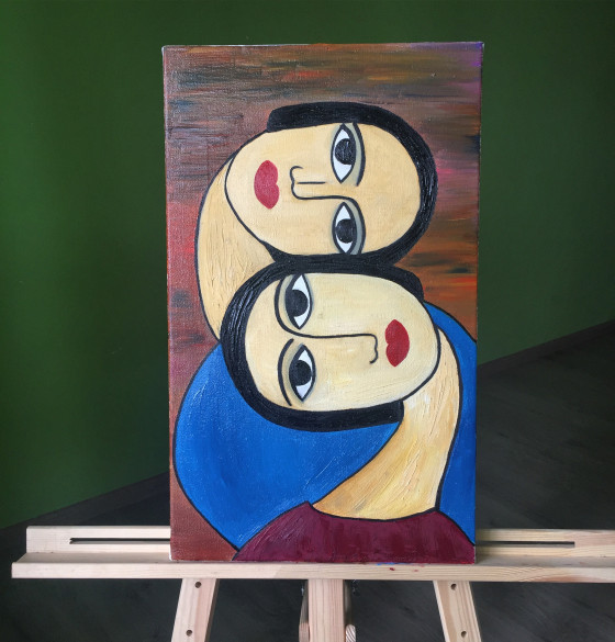 Картина маслом Сестри