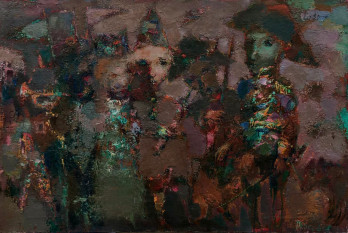 Картина маслом Строевой смотр