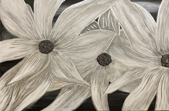 Картина акрилом Большинстве цветы