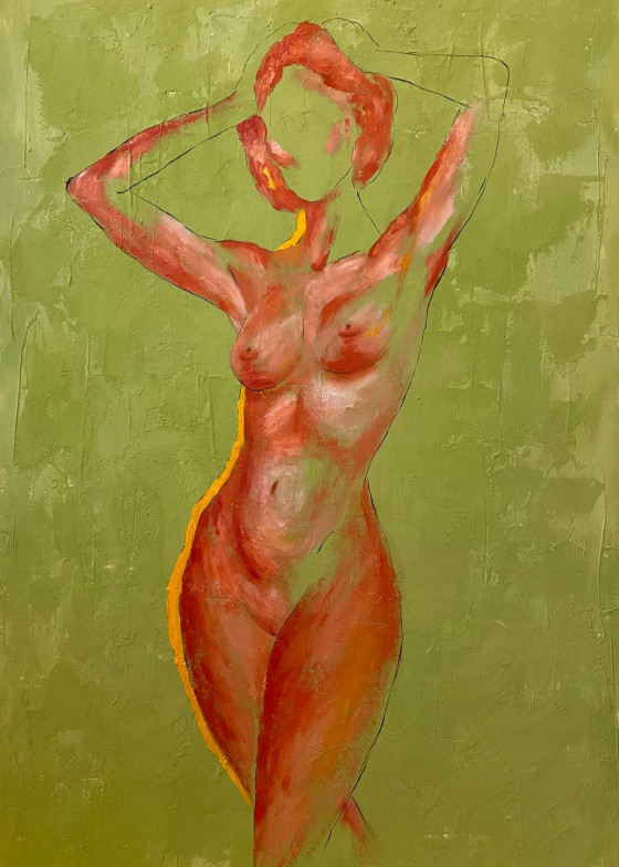 Картина акрилом Лесная Нимфа