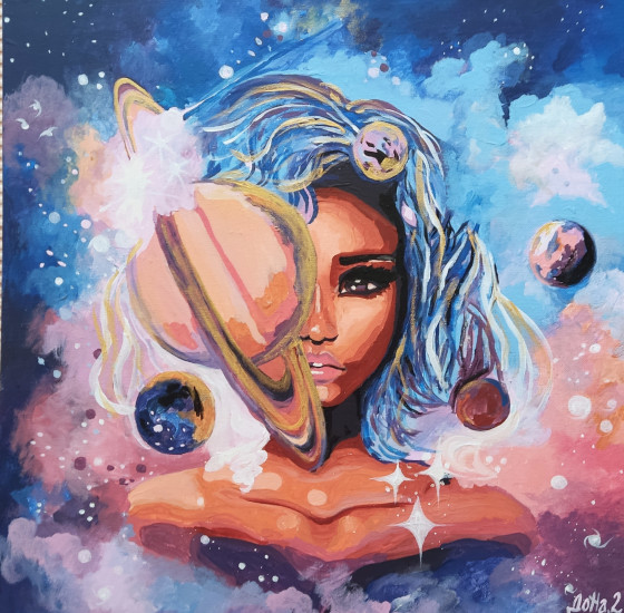 Картина маслом Картина"Владычица вселенной"