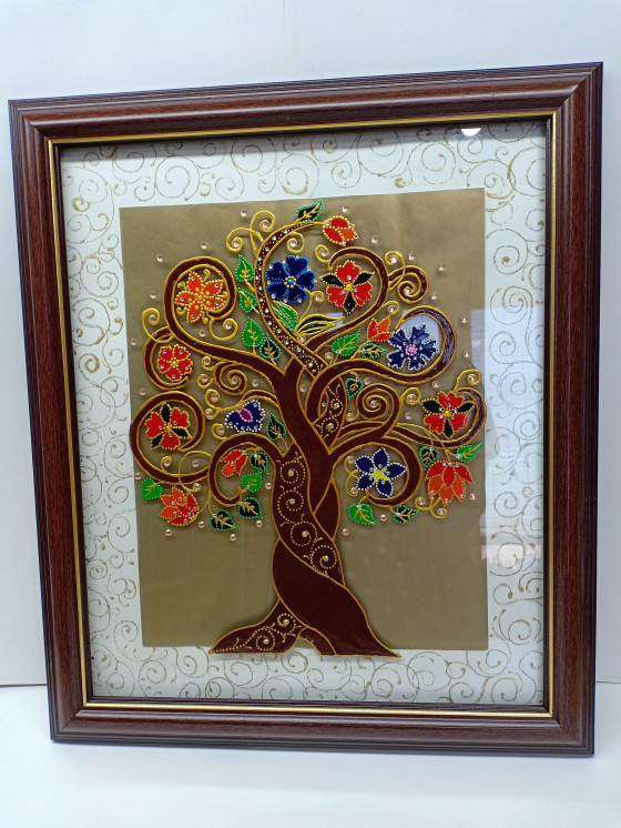 Картина в смешанной технике Дерево Изобилия