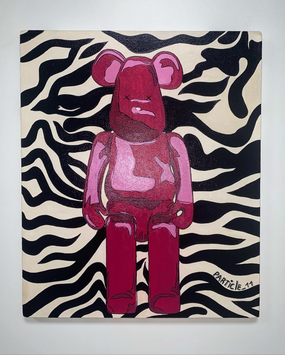 Картина акрилом Bearbrick