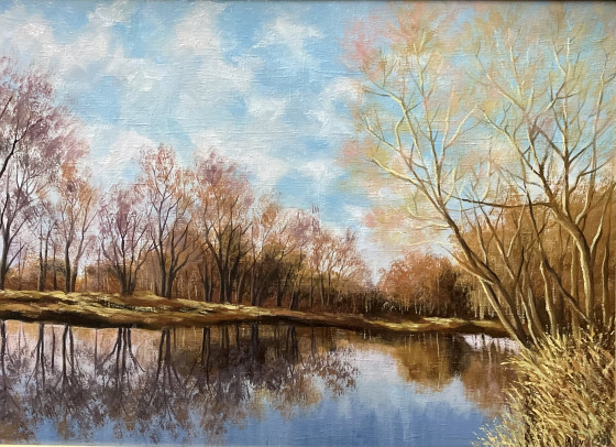 Картина маслом Зеркальная гладь