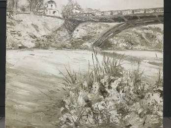 Картина маслом Мост