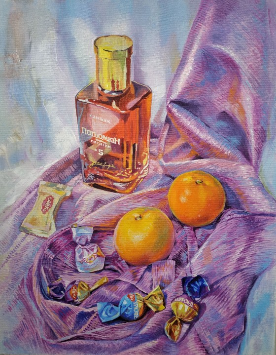 Картина маслом "К празднику"