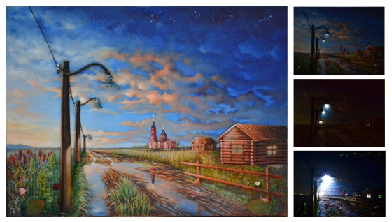 Картина маслом Свете Тихий...