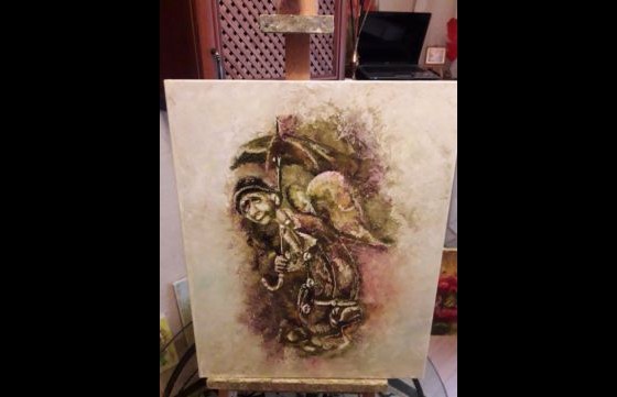 Картина маслом ..