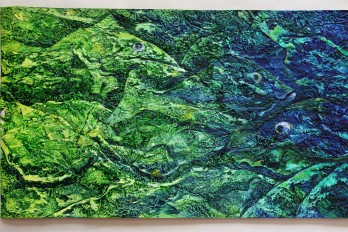 Картина в смешанной технике Водный мир