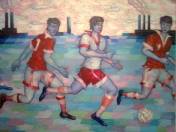 Картина маслом вечером после работы