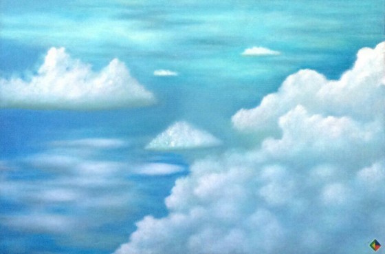 Картина маслом Флагман вертикали