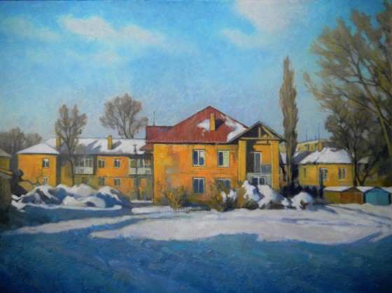 Картина маслом Март