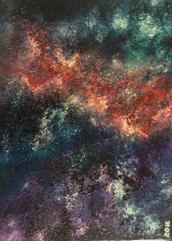 Картина маслом Космос