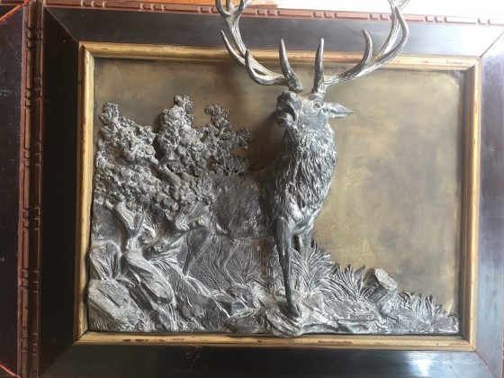 Картина в смешанной технике Панно Германия охотничьи мотивы,,Олень’’