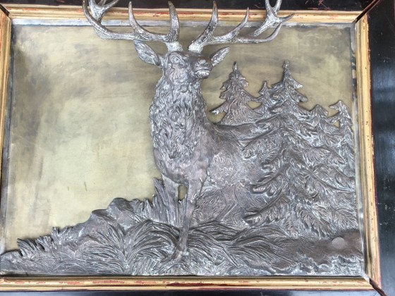 Картина в смешанной технике Охотничьи мотивы панно Германия