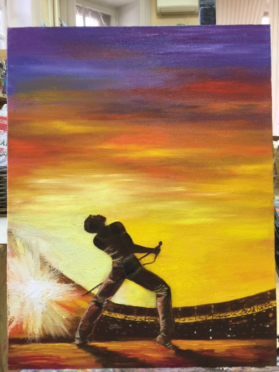 Картина маслом freddie mercury