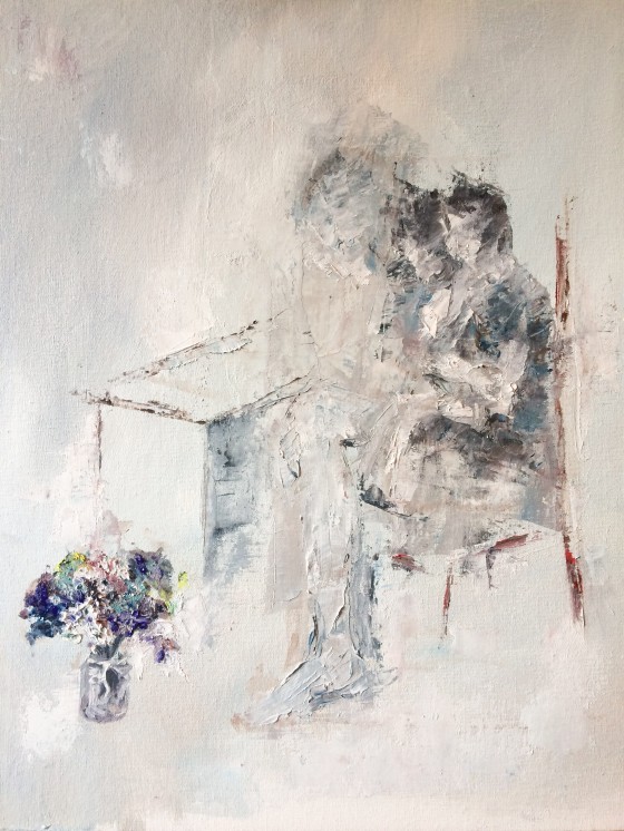 Картина маслом За французским