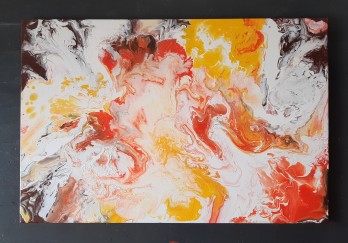Картина акрилом Fire
