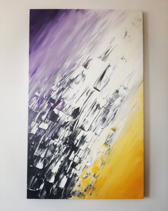 Картина акрилом Движение