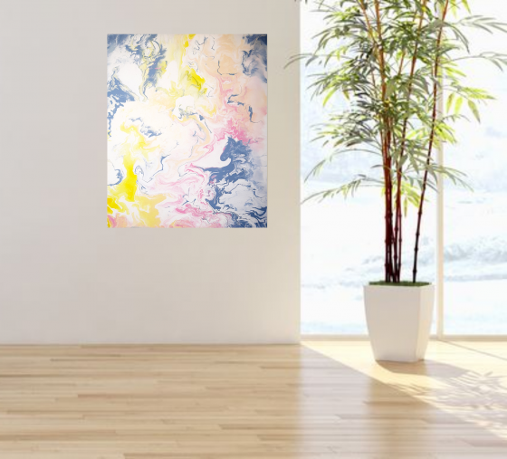 Картина акрилом Нежность