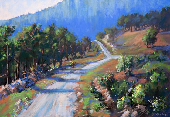 Картина пастелью Дороги Турции