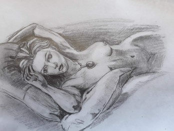 Картина карандашом Роуз