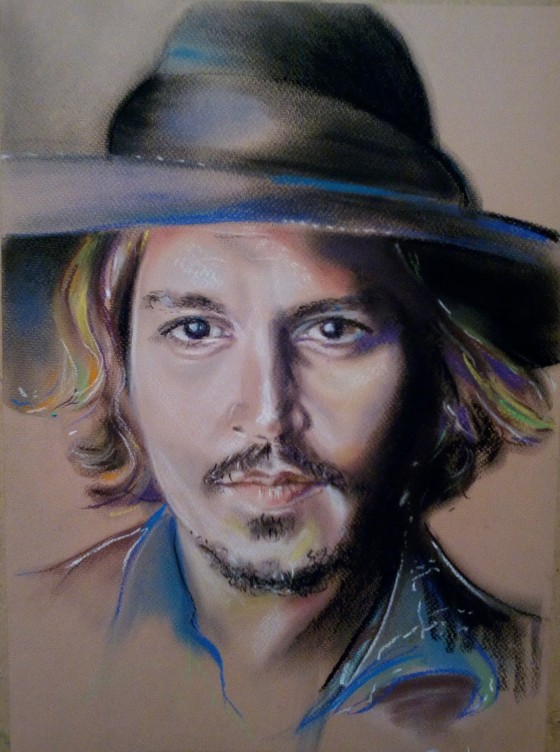 Картина пастелью Джонни