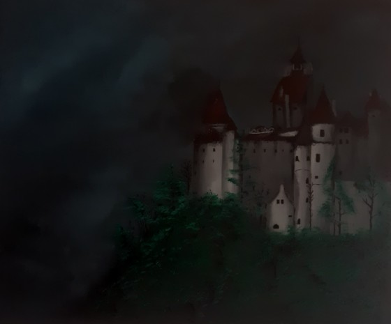 Картина акрилом "Замок Бран"