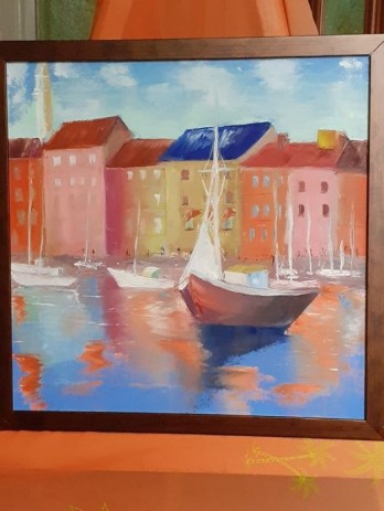 Картина маслом Венеция