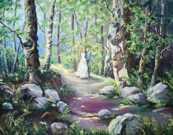 Картина маслом Весна