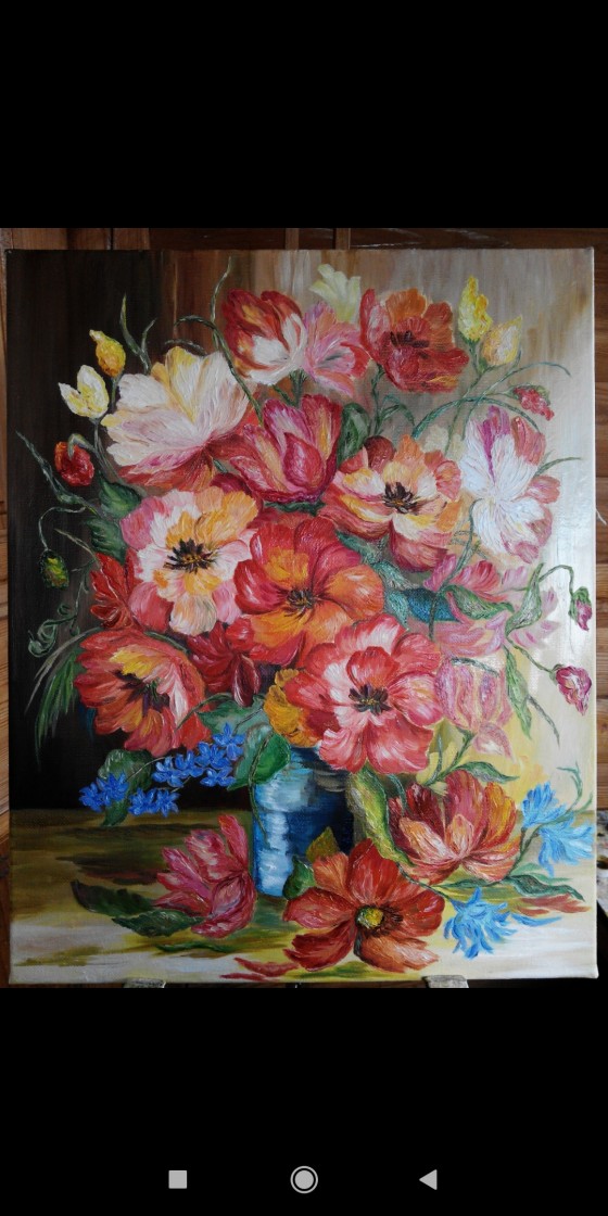 Картина маслом Маки